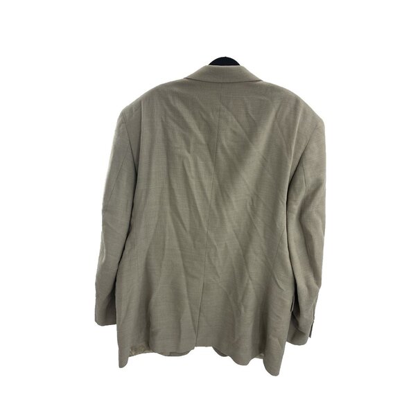 Jos. A. Bank Mens 44 Wool Linen Blazer Tan Two Button Sport Coat Classic Fit - Picture 5 of 7